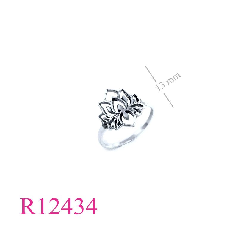 <p>Ring, openwork lotus.</p>