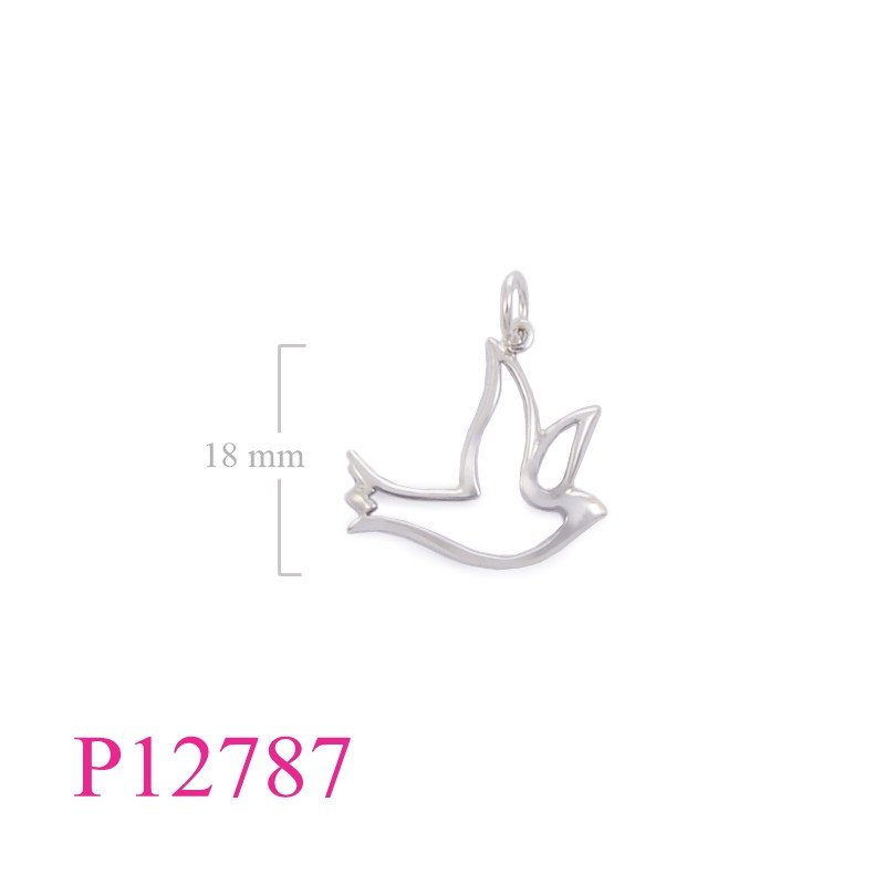 <p>Pendant, cut out seagull.</p>