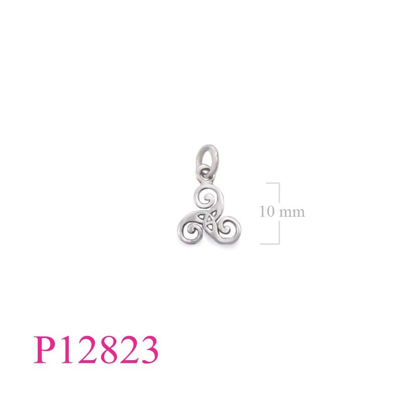 <p>Pendant, spiral and Trinity knot in center.</p>