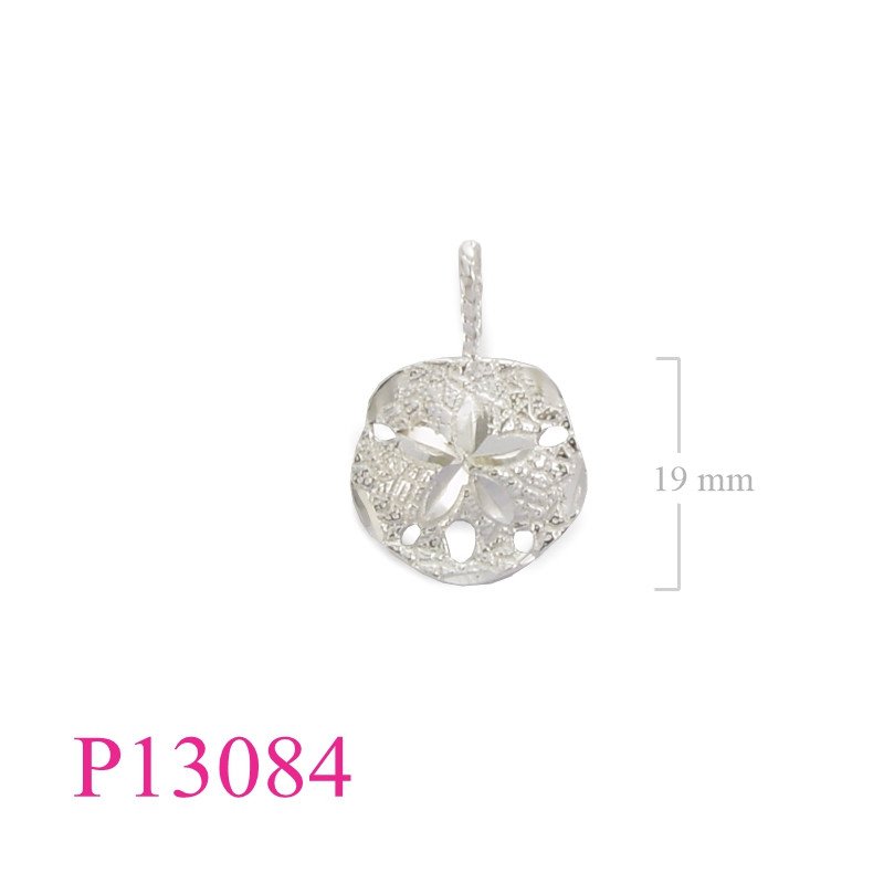 <p>Pendant, 19mm sand dollar.</p>