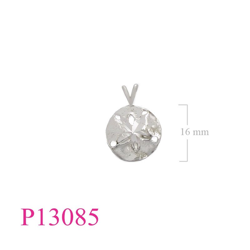 <p>Pendant, 16mm sand dollar.</p>