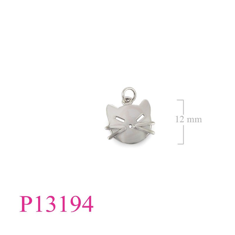 <p>Pendant, cat head.</p>
