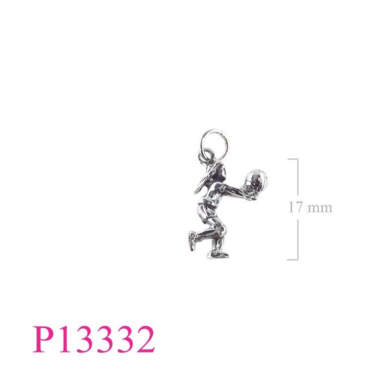 <p>Pendant, volleyball player.</p>