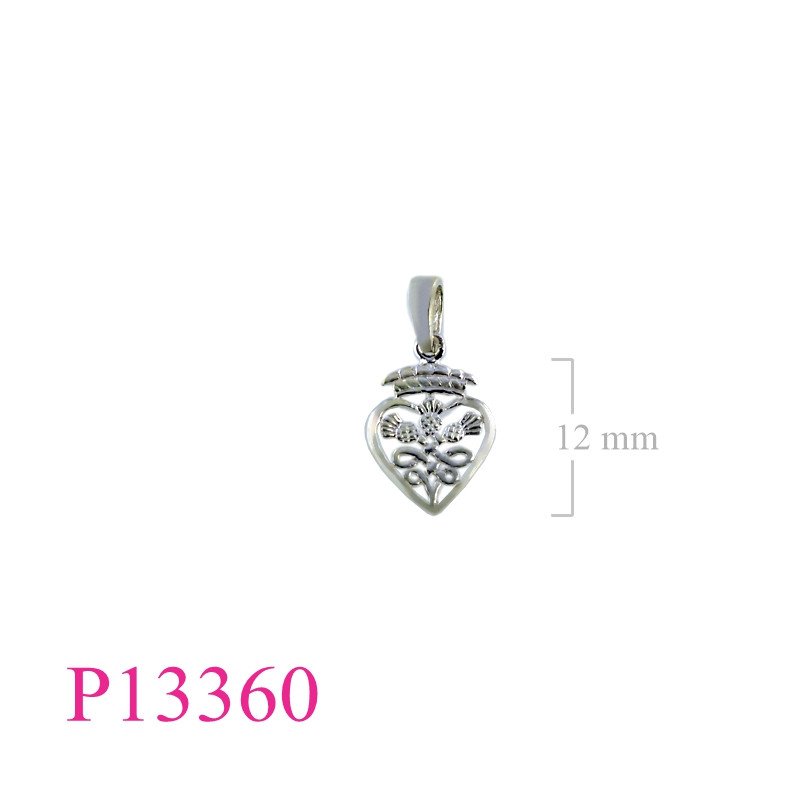 <p>Heart Pendant, Thistle Pendant, Thistles in .</p>