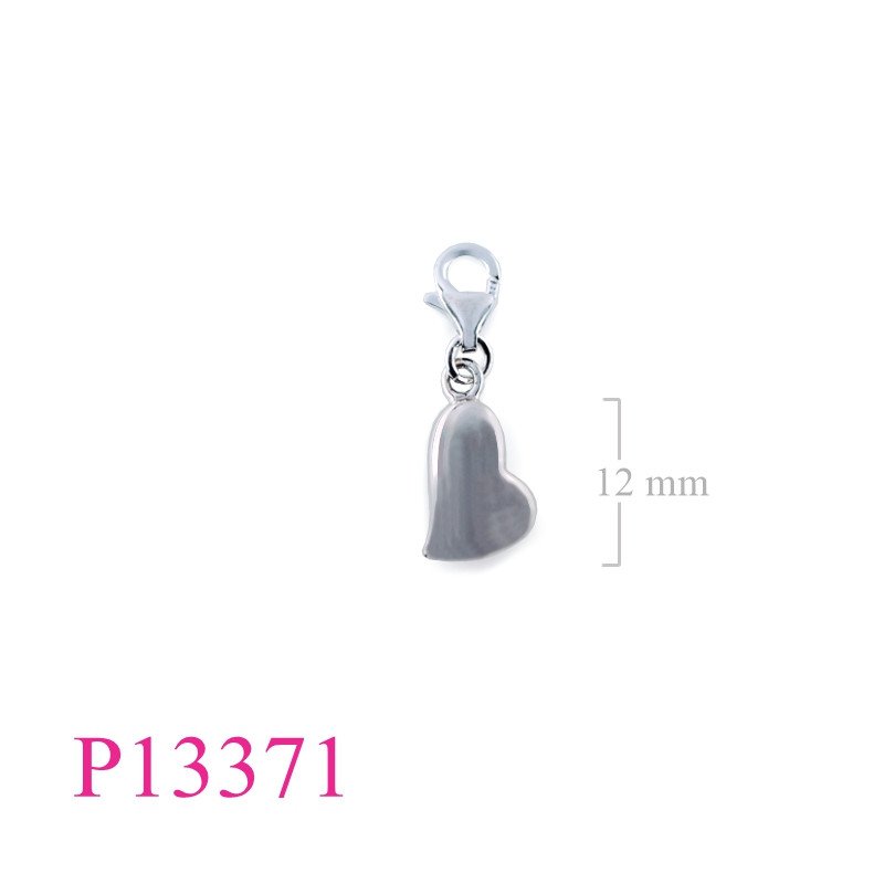 <p>Pendant, uneven heart.</p>