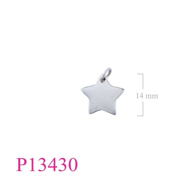 <p>Pendant, 14mm star.</p>