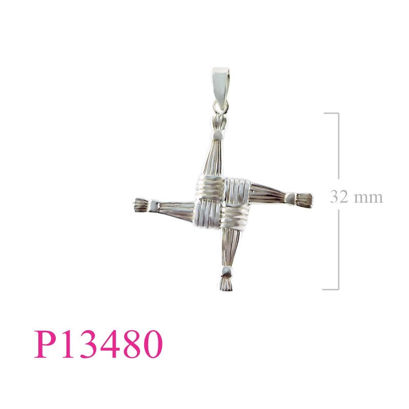 <p>Pendant, 27mm St. Bride's cross.</p>