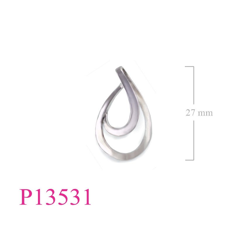 <p>Pendant, drop lines design.</p>