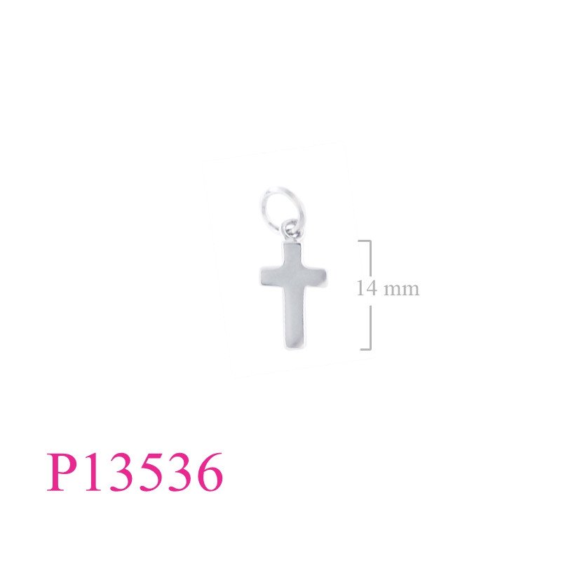 <p>polished 13mm cross Pendant.</p>