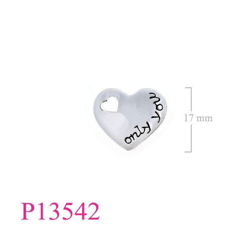 <p>Pendant, "only you" heart.</p>