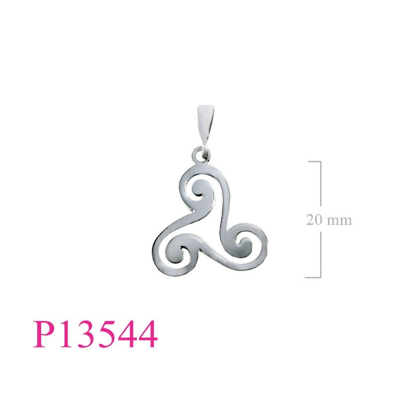 <p>Pendant, cut out Triskellion.</p>