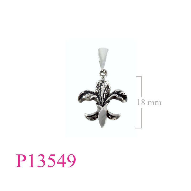<p>Pendant, vegetable Fleur de lis.</p>