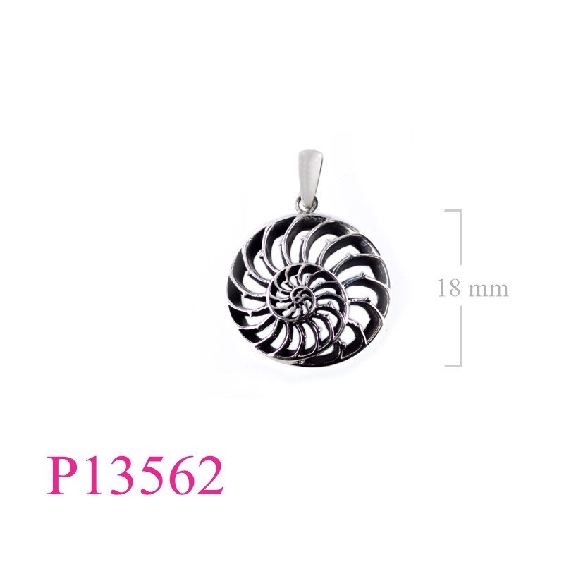 <p>Pendant, nautilus design.</p>