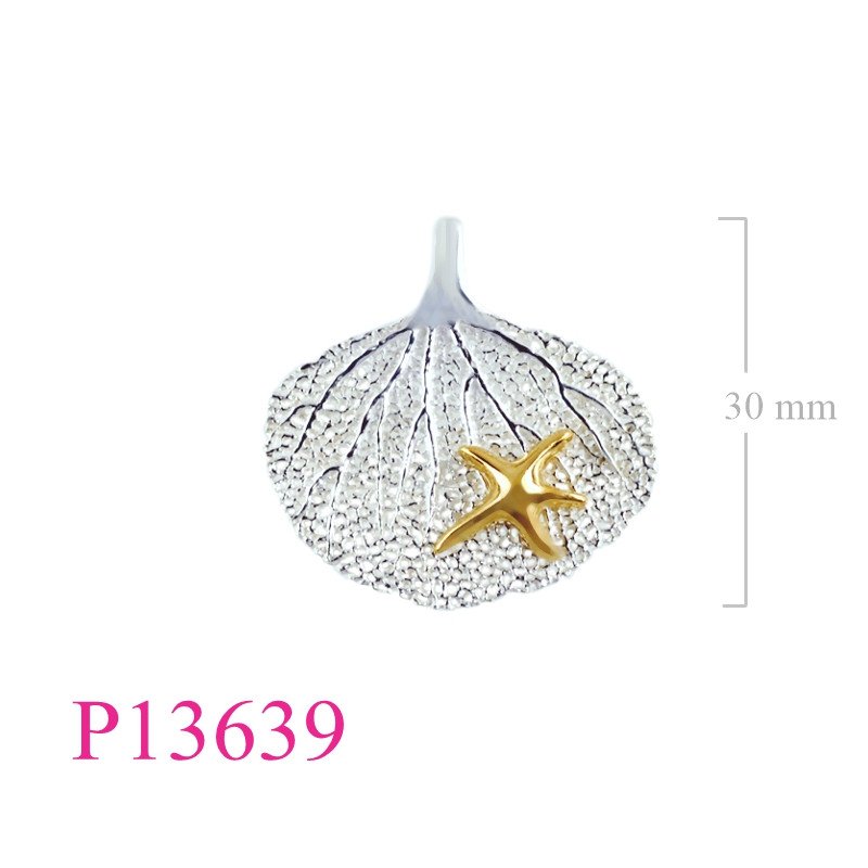<p>Starfish Pendant, starfish on fan coral.</p>
