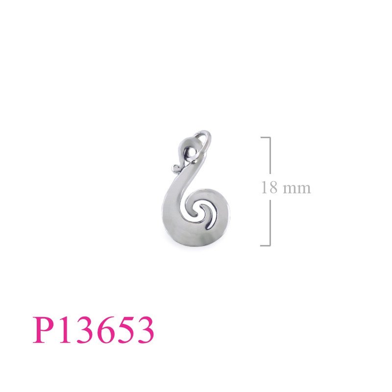 <p>Pendant, swirl wave.</p>