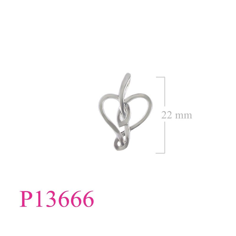 <p>Pendant, cut out heart.</p>