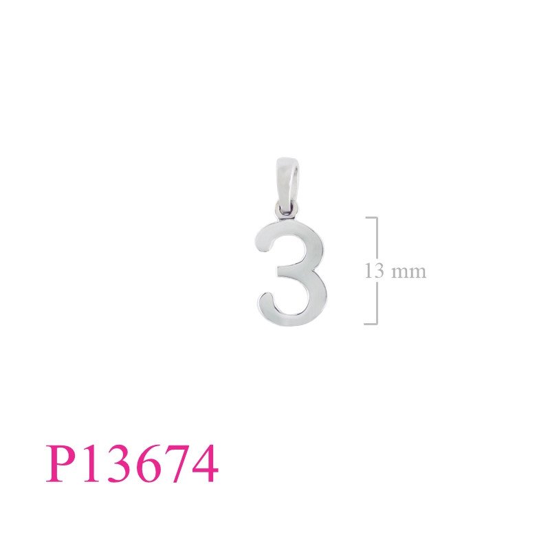<p>Pendant, "3".</p>