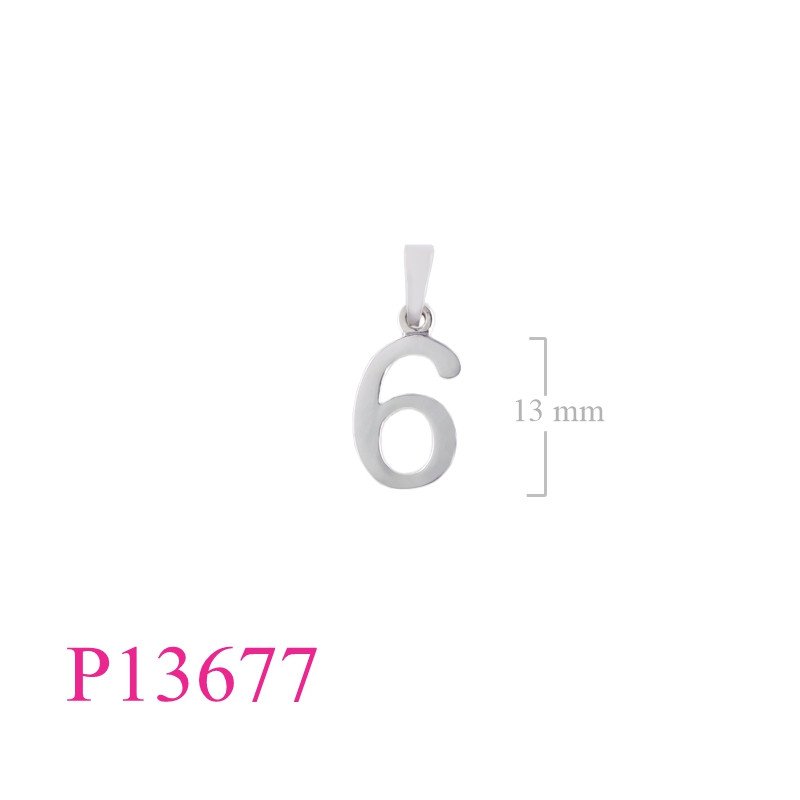 <p>Pendant, "6".</p>