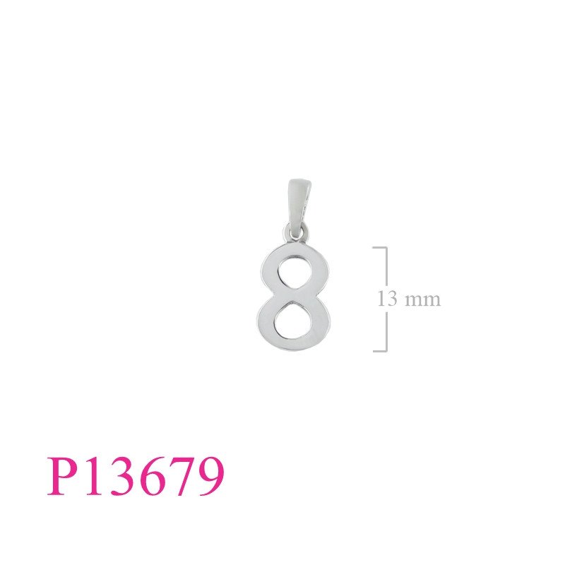 <p>Pendant, "8".</p>
