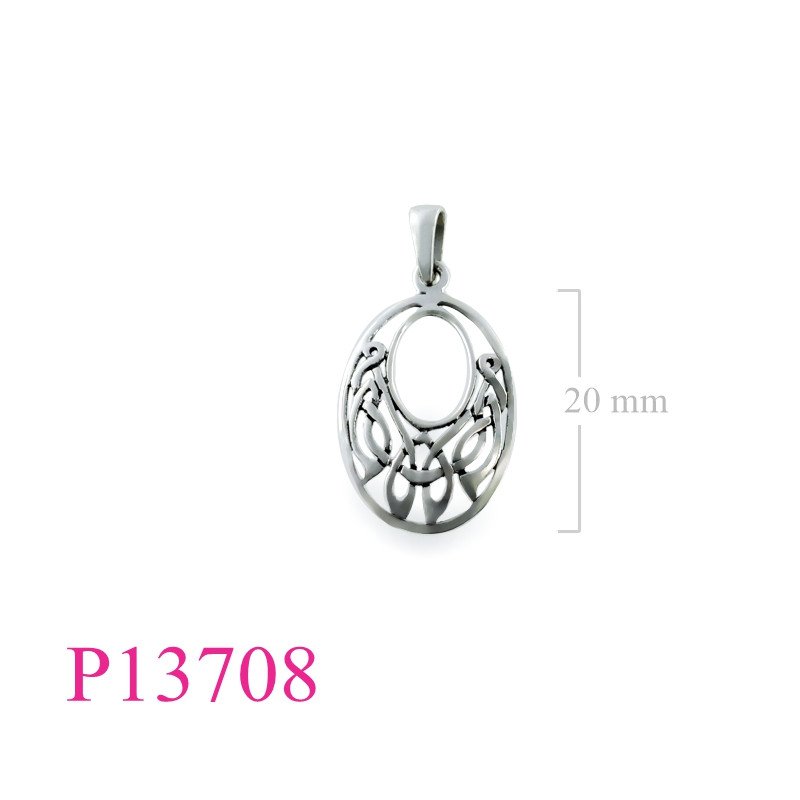 <p>Pendant, oval Celtic.</p>