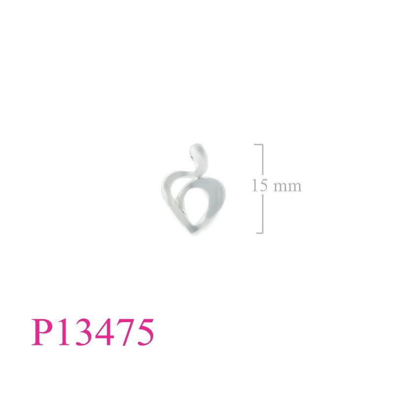 <p>Pendant, heart.</p>