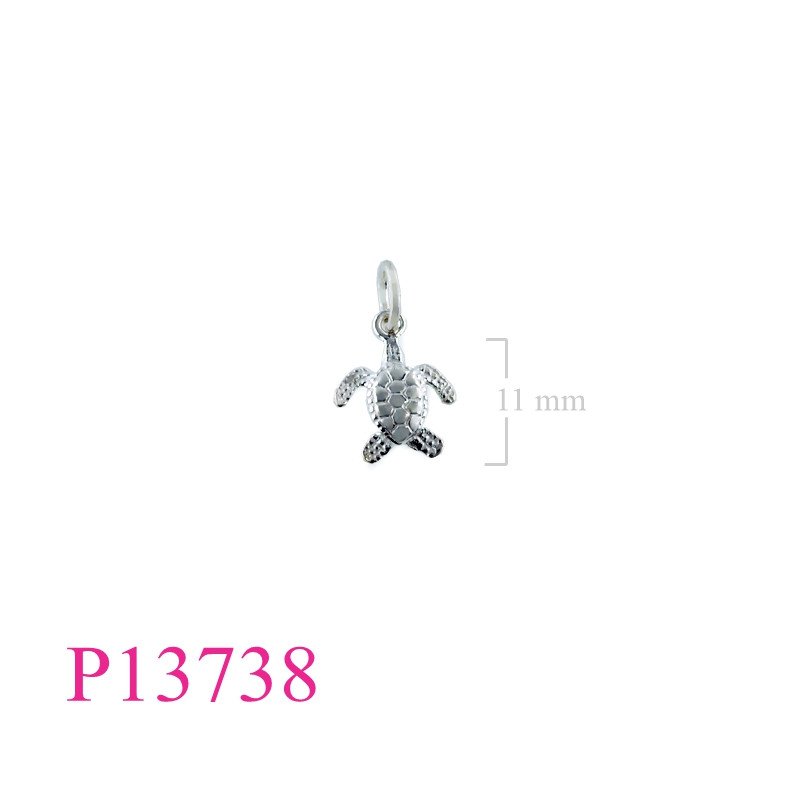 <p>Pendant, turtle.</p>