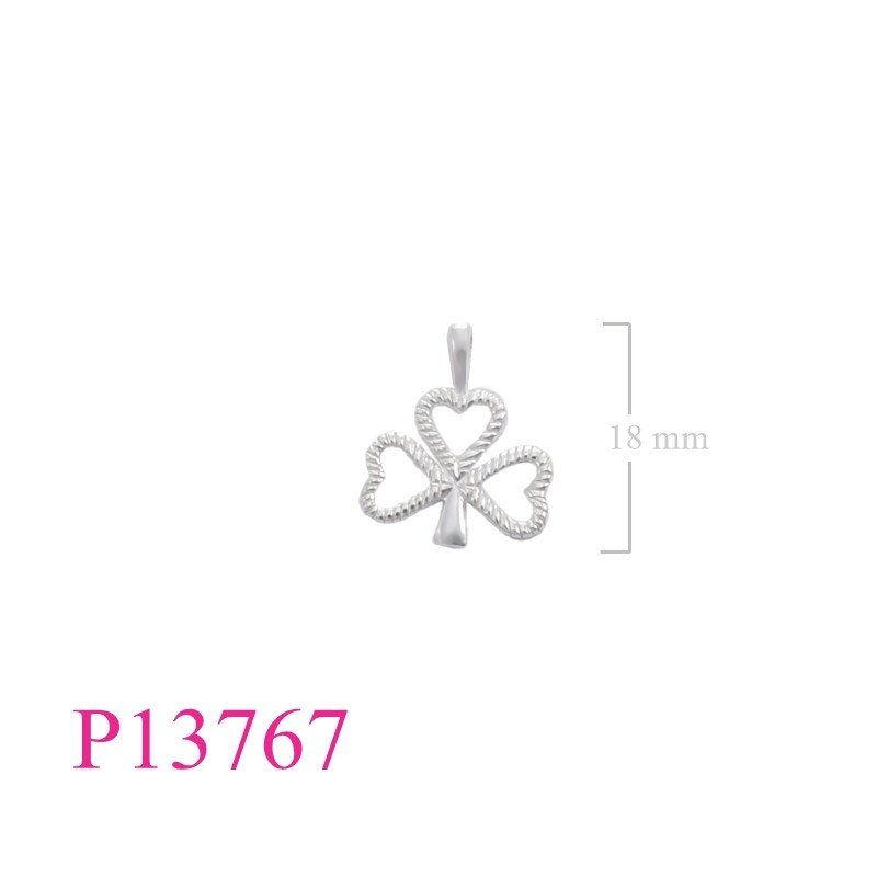 <p>Pendant, cut out Shamrock.</p>