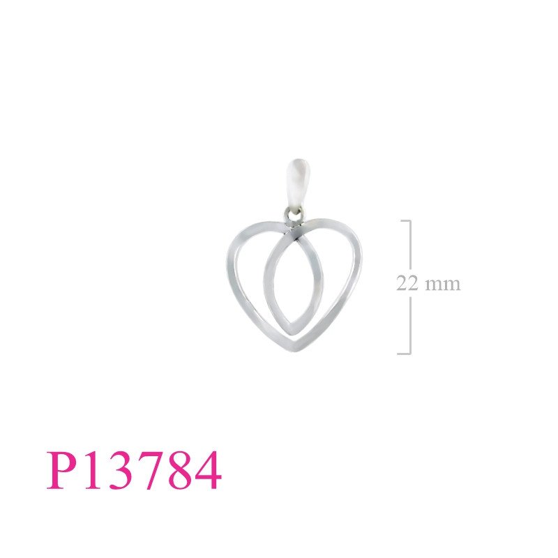 <p>Pendant, cut out heart.</p>
