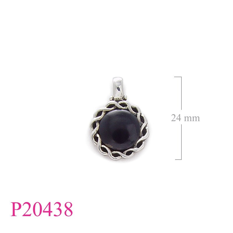 <p>Stone Pendant, round stone.</p>