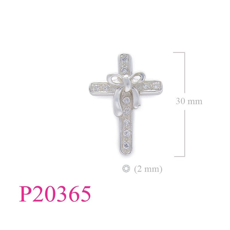 <p>Stone Pendant, cross and bo with 2mm stones.</p>