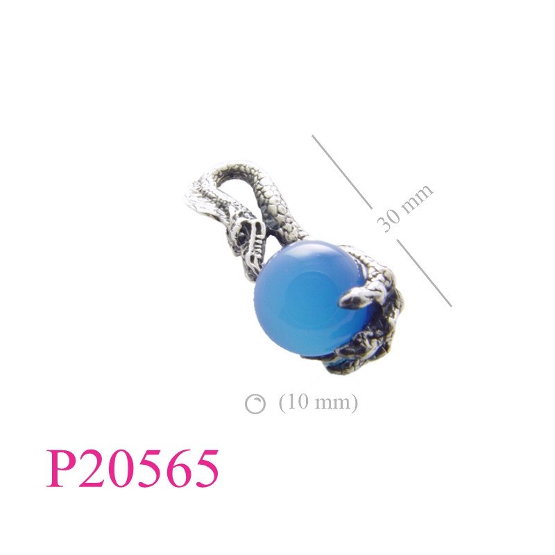<p>Sotne Pendant, dragon hand holding 10mm ball.</p>