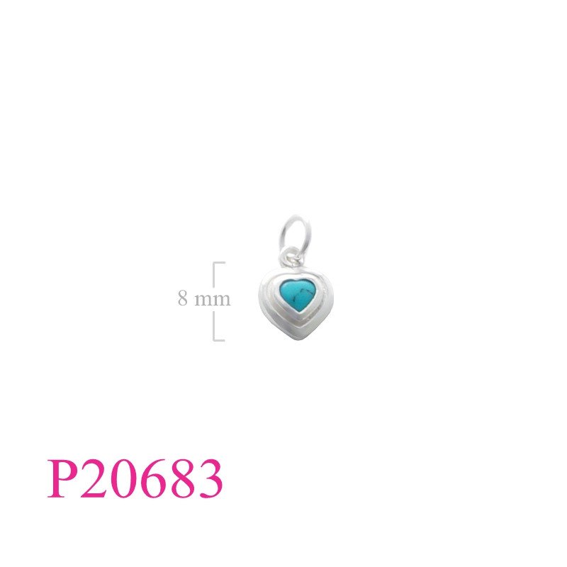 <p>Pendant, heart.</p>
