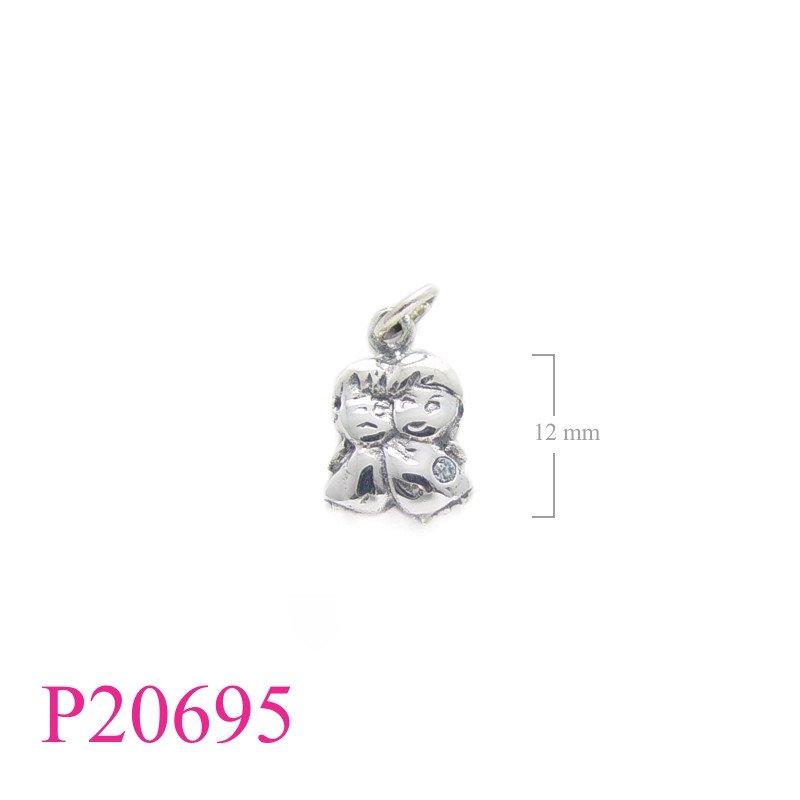 <p>Pendant, double kids zodiac.</p>