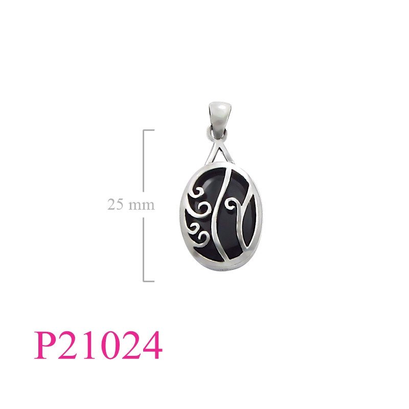 <p>Stone Pendant, oval shape.</p>