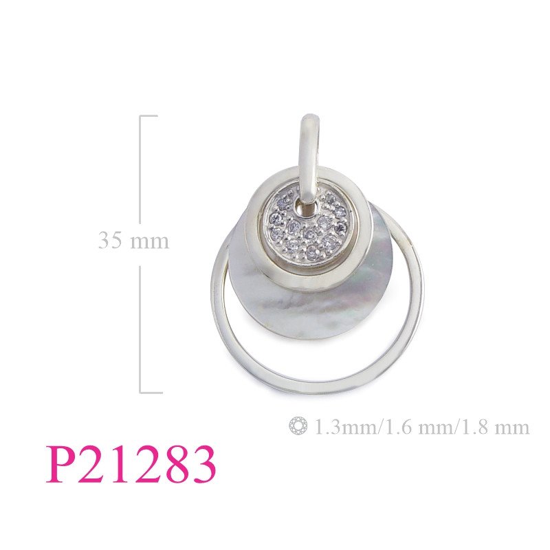 <p>Pendant, loops, MOP disk, and CCZ coin.</p>