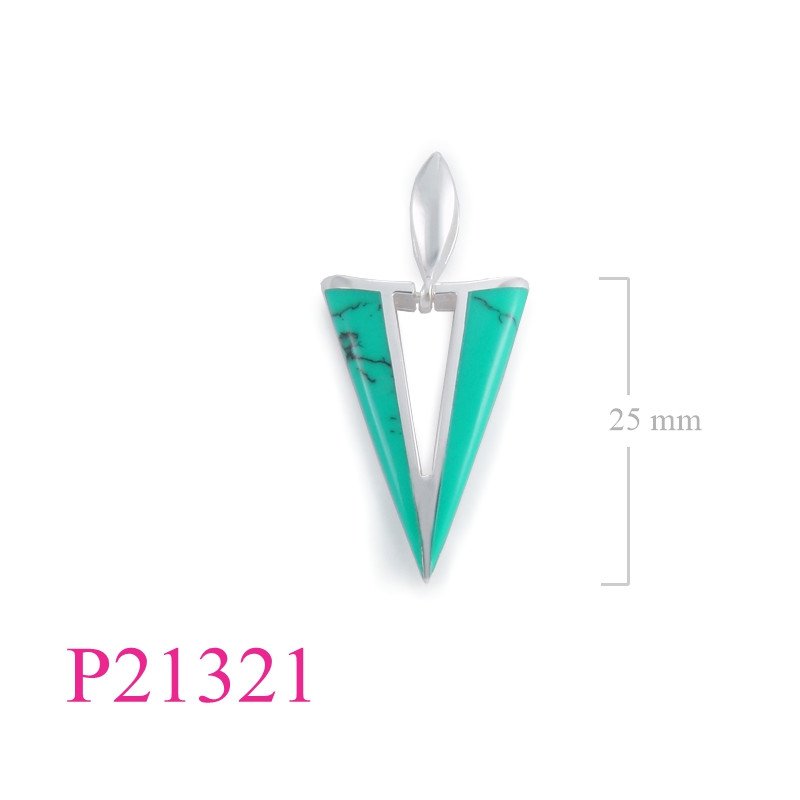 <p>Pendant, triangle shape.</p>