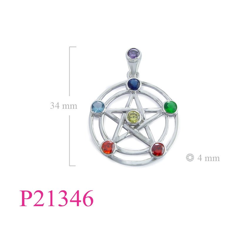 <p>Star Pendant, Chakra Pendant, Chakra with 7 stones.</p>
