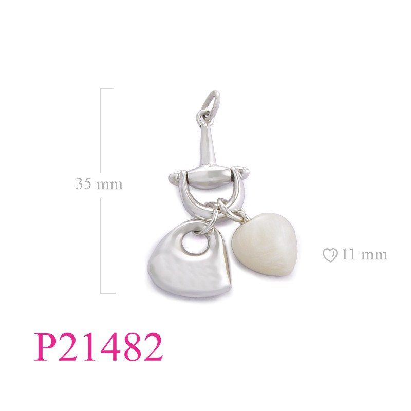 <p>Horse Pendant, Heart Pendant, bit with hanging and stone.</p>