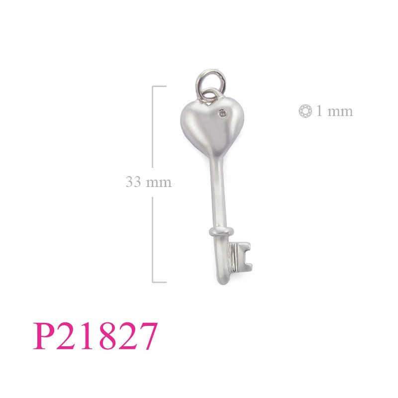 <p>Heart Pendant, Key Pendant, with Real a Diamond.</p>
