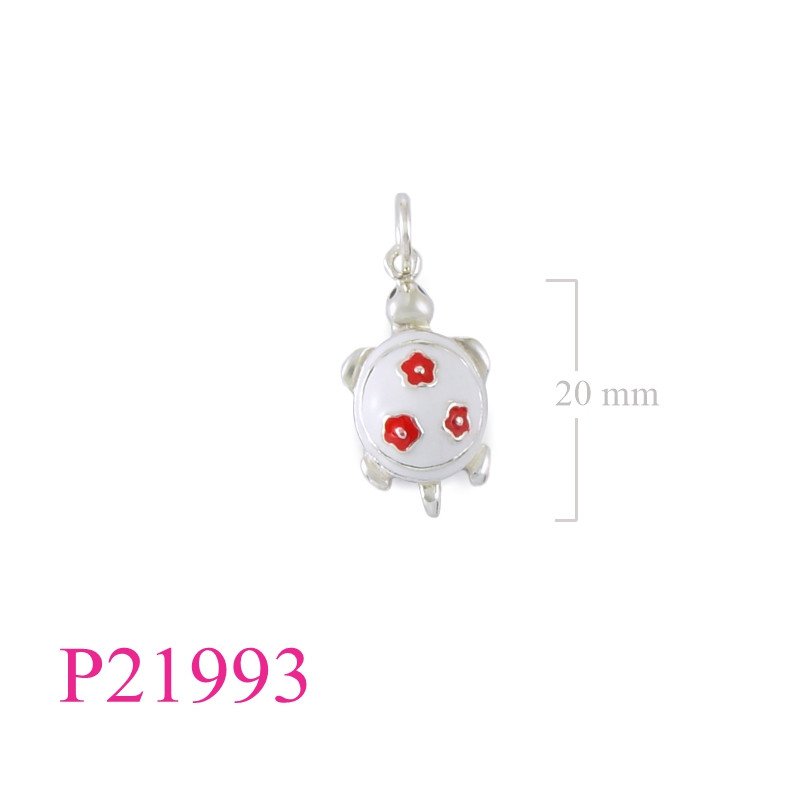<p>Pendant, turtle enamel.</p>