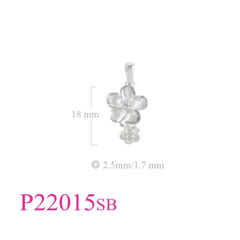 <p>Flower Pendant, CZ Pendant, 12 and 6mm sandblast champacwith CCZs.</p>