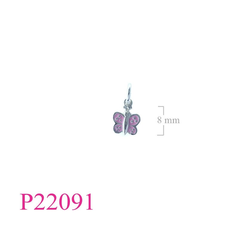 <p>Pendant, butterfly enamel.</p>