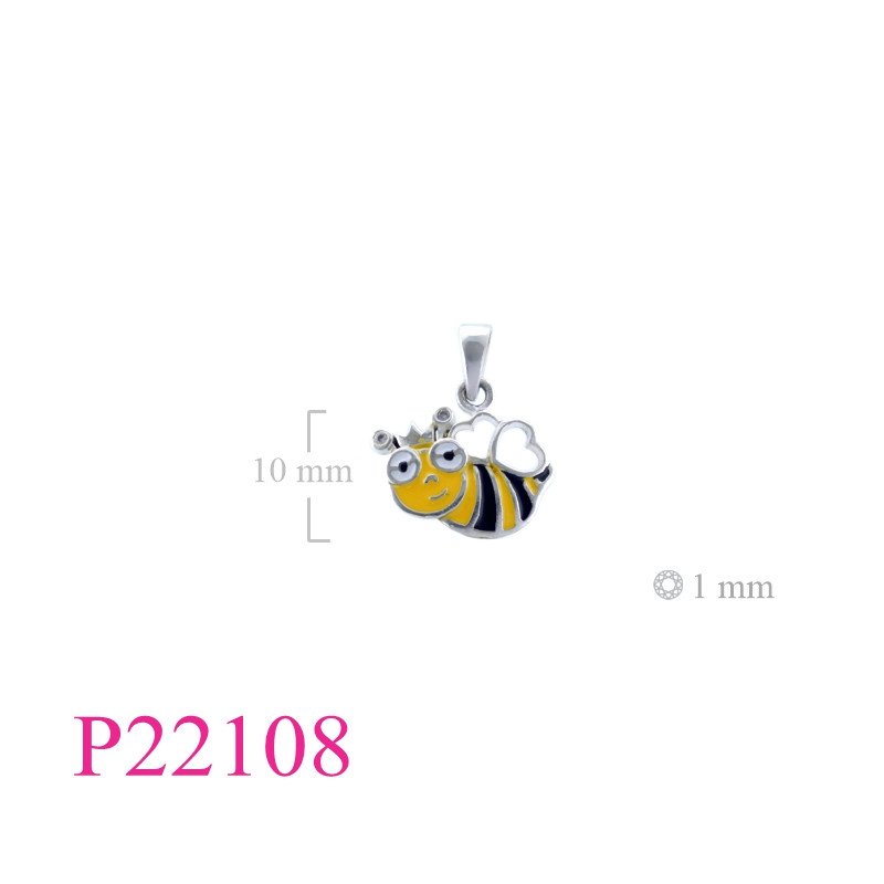 <p>Pendant, bee enamel.</p>