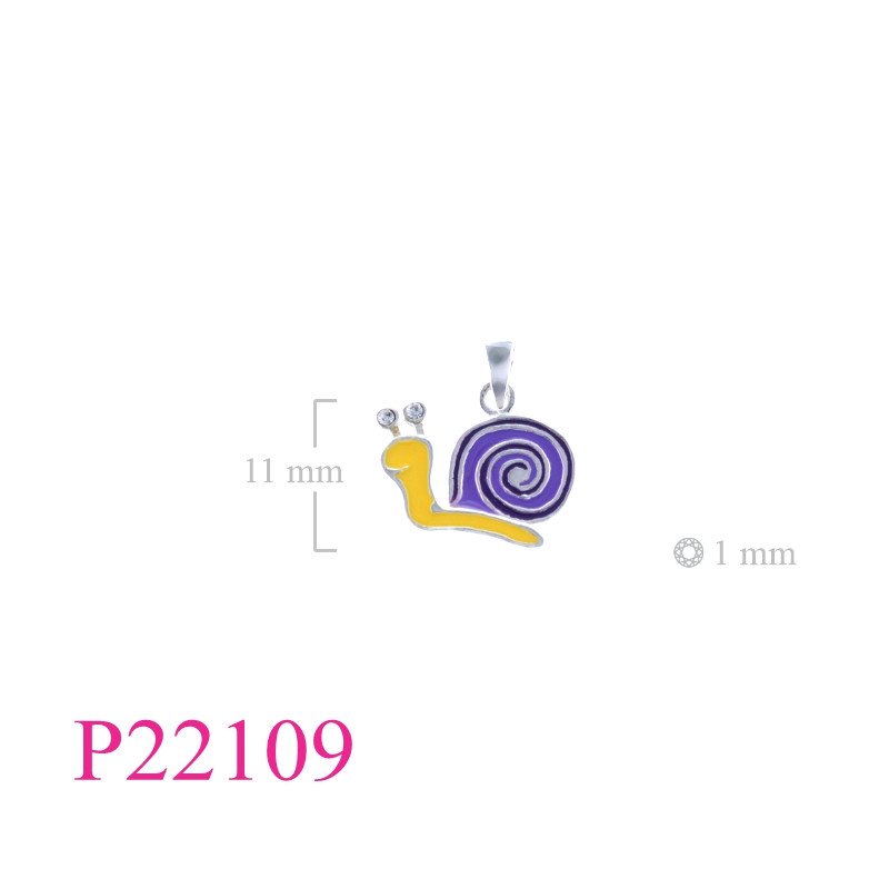 <p>Pendant, snail enamel.</p>
