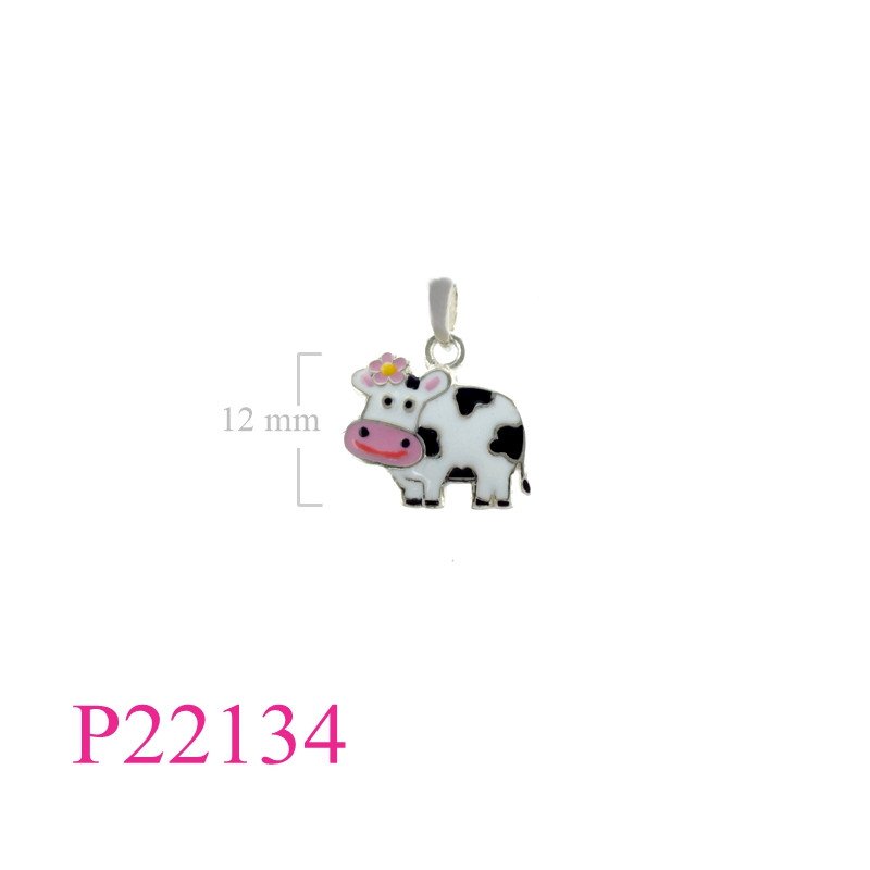 <p>Pendant, cow enamel.</p>