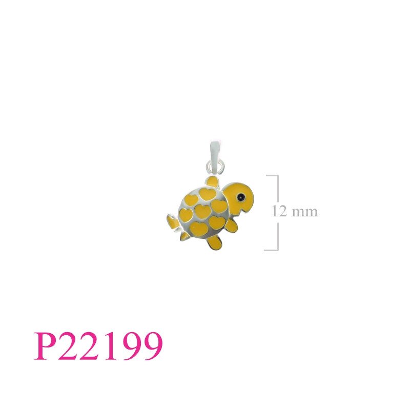 <p>Pendant, turtle enamel.</p>