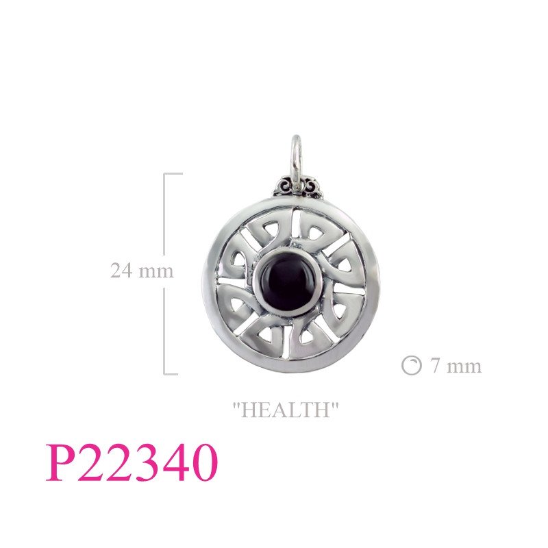 <p>Pendant, "HEALTH" round Celtic.</p>