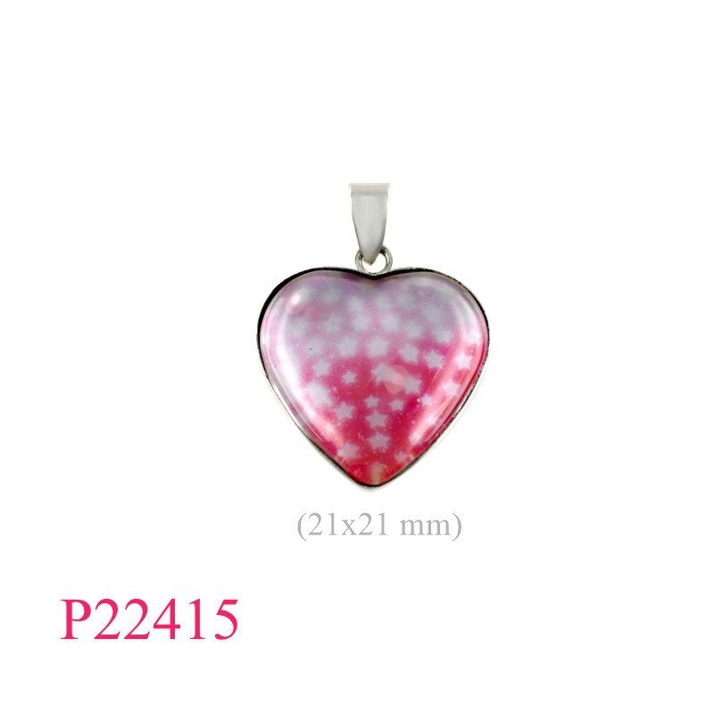 <p>Pendant, 20mm round glass picture.</p>