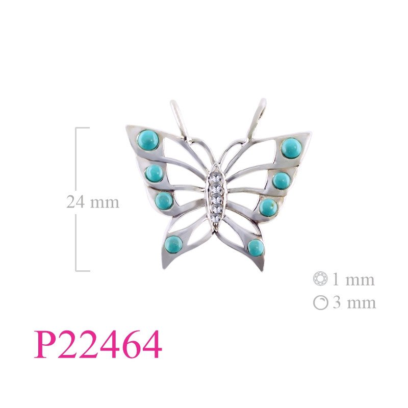 <p>Pendant, butterfly.</p>