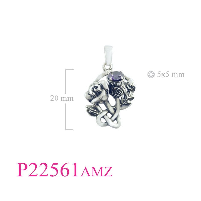 <p>Rose Pendant, Thistle Pendant, Thistle and with Real Amethyst AAA.</p>